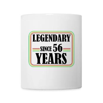 Legendary for 56 years, 56 birthday, finally 56 - Mug - white - Front