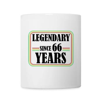 Legendary for 66 years, 66 birthday, finally 66 - Mug - white - Front