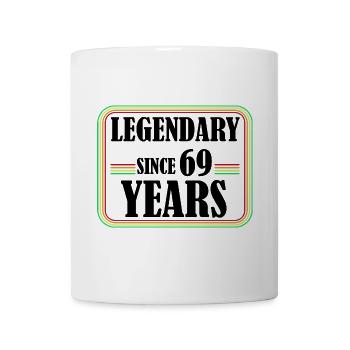 Legendary for 69 years, 69 birthday, finally 69 - Mug - white - Front