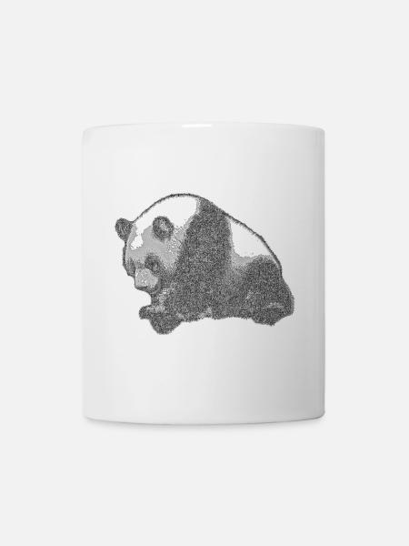 Panda groß - Tasse - Weiß
