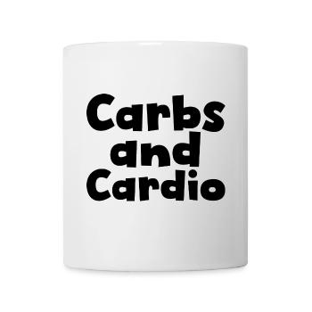Carbs And Cardio - Mug - white - Front