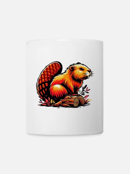 Castor - Mug blanc - blanc