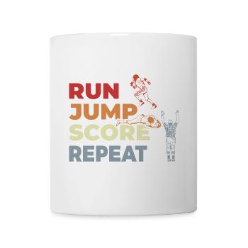 Run, jump, point repeat, - Mug - white - Front