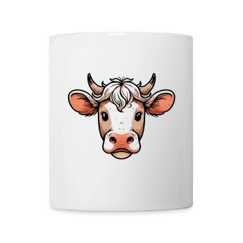Kuh - Tasse - Weiß - Vorne