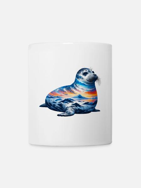 Phoque - Mug blanc - blanc