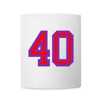 40. 40 YEARS. 40th ANNIVERSARY. 40 YEARS ANNIVERSARY. - Mug - white - Front