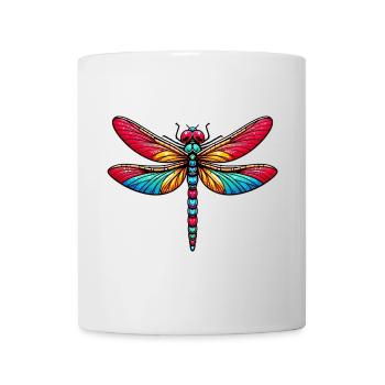 Libelle - Tasse - Weiß - Vorne