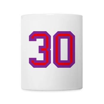 30. 30 ANS. 30e ANNIVERSAIRE. ANNIVERSAIRE 30 ANS. - Mug blanc - blanc - Devant