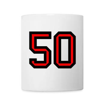 50. 50 YEARS. 50th ANNIVERSARY. 50 YEARS ANNIVERSARY. - Mug - white - Front