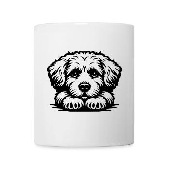 Tête bolognaise avec pattes - Mug blanc - blanc - Devant