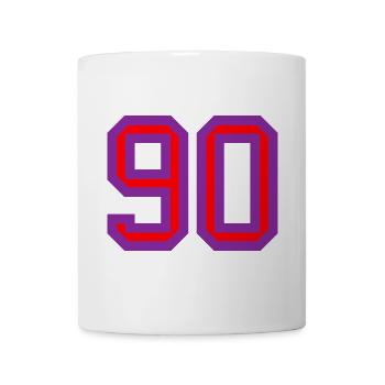90. 90 ANS. 90e ANNIVERSAIRE. ANNIVERSAIRE 90 ANS. - Mug blanc - blanc - Devant