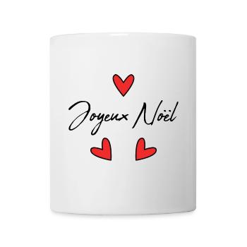 WEIHNACHTEN. FROHE WEIHNACHTEN. FROHE WEIHNACHTEN. NEUJAHRSTAG - Tasse - Weiß - Vorne