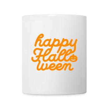 Festive Halloween Pumpkin Typography - Mug - white - Front