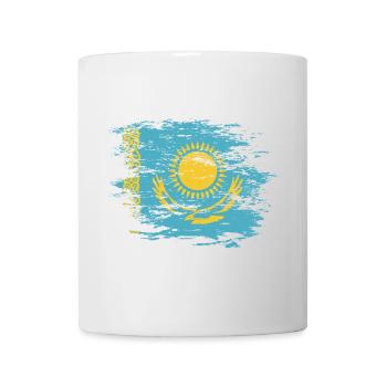 Kasachstan Flagge used - Tasse - Weiß - Vorne
