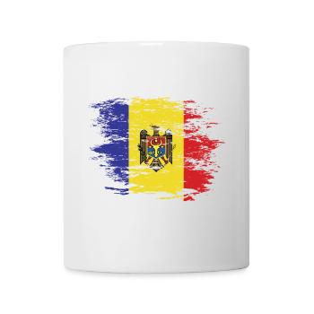 Moldau Flagge used - Tasse - Weiß - Vorne