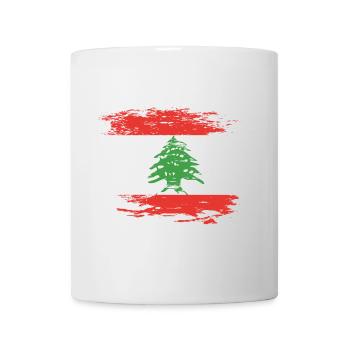 Lebanon flag used - Mug - white - Front