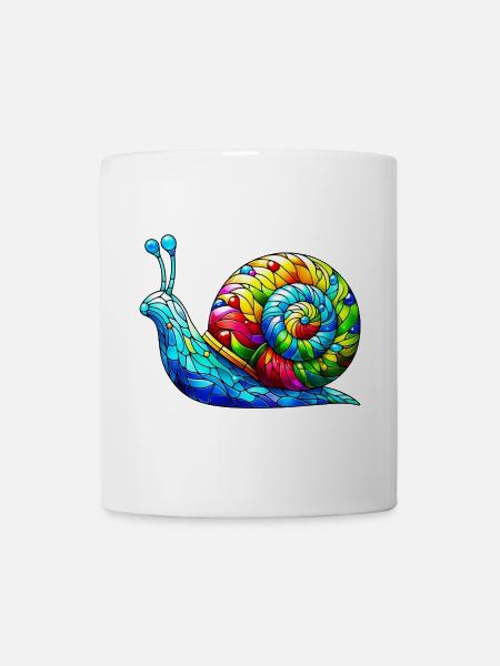 Schnecke - Tasse - Weiß