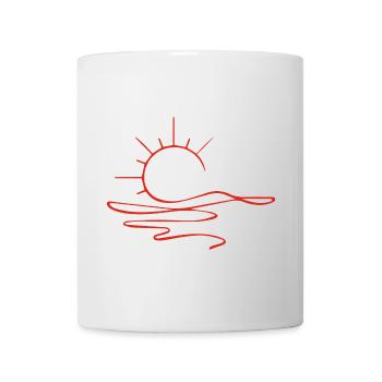 Sunset Sketch (Red) - Mug - white - Front