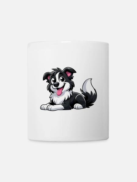 Border Collie 4 - Tasse - Weiß