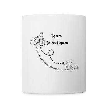 TeamGroom on the way to the smallest handcuff - Mug - white - Front