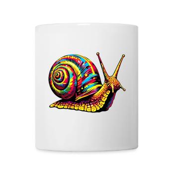Escargot - Mug blanc - blanc - Devant