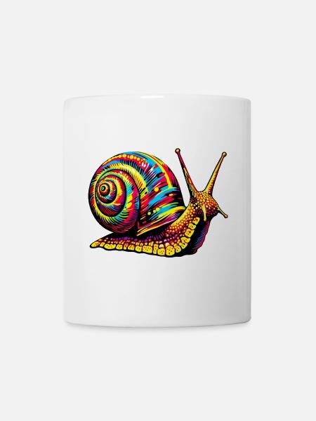 Schnecke - Tasse - Weiß