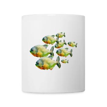 Fish in a shoal - Mug - white - Front