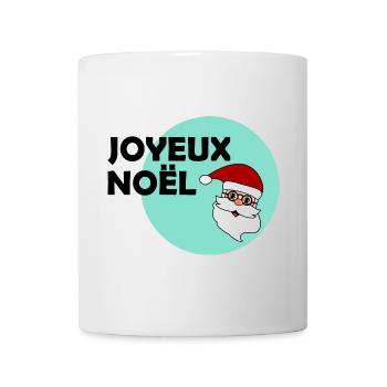 PÈRE NOËL. NOËL. JOYEUX NOËL. MERRY CHRISTMAS - Mug blanc - blanc - Devant