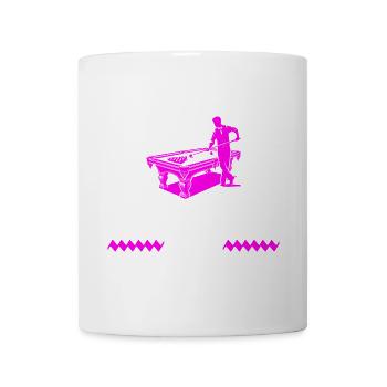 Le billard c'est la vie - Mug blanc - blanc - Devant