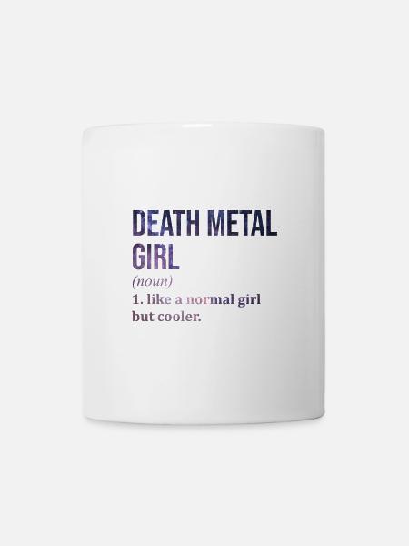 Death Metal Death Metal Death Metal - Tasse - Weiß