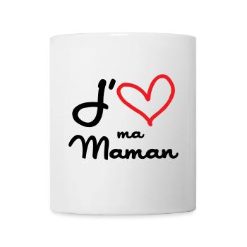J'aime ma maman - Fête des Mères - Mug blanc - blanc - Devant