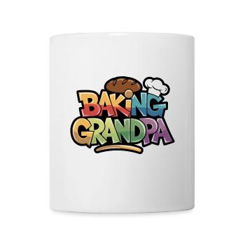 Hier kommt der backende Opa lustiger Bäckerspruch - Tasse - Weiß - Vorne