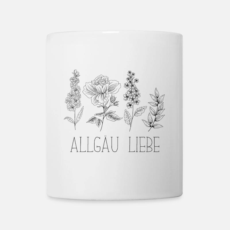 Allgäu Liebe Floral - Tasse - Weiß