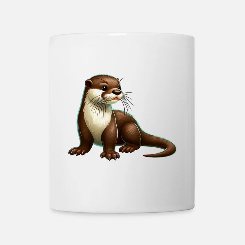 Loutre - Mug blanc - blanc