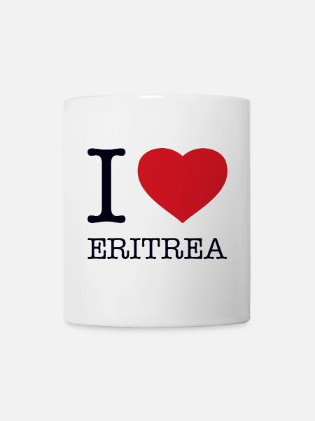 I LOVE ERITREA - Tasse - Weiß