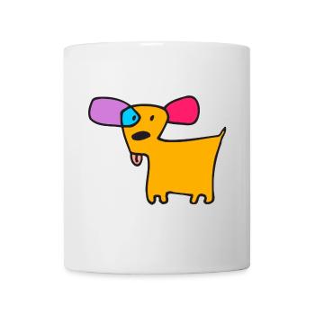 06 Doggie Short Farbe - Tasse - Weiß - Vorne