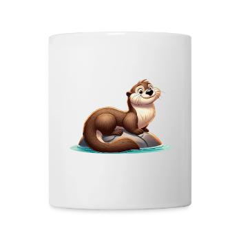 loutre 20 - Mug blanc - blanc - Devant