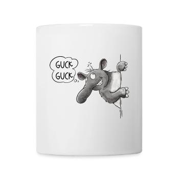 Guck Guck Tapir I Cartoon Tiermotiv - Tasse - Weiß - Vorne