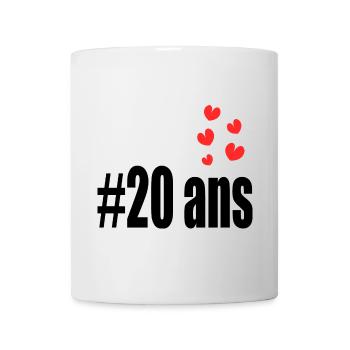 20. 20 YEARS. 20th ANNIVERSARY. 20 YEARS ANNIVERSARY. - Mug - white - Front