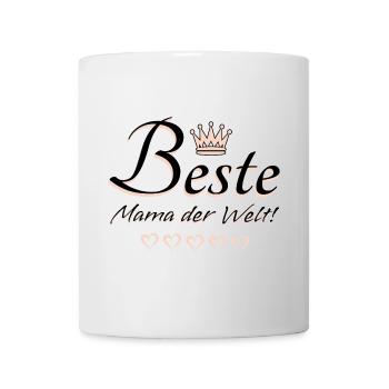 Beste Mama der Welt Sprüche Geschenk u.a Muttertag - Tasse - Weiß - Vorne