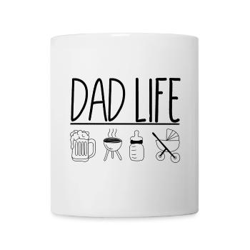 Dad Life Bier Grill Baby - Tasse - Weiß - Vorne