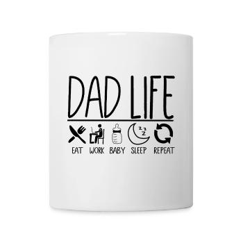 Dad Life – Lustiges und Alltagsnahes Papa Design - Tasse - Weiß - Vorne