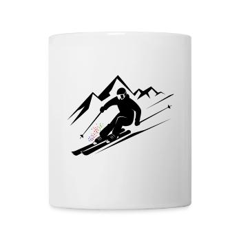 Skifahrer Ski Winter Winterurlaub Wintersport - Tasse - Weiß - Vorne