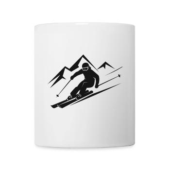 Skifahrer Ski Winter Winterurlaub Wintersport - Tasse - Weiß - Vorne