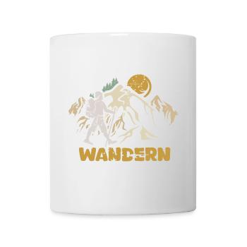 🏔️ Retro Wanderer – Abenteuer in den Bergen - Tasse - Weiß - Vorne