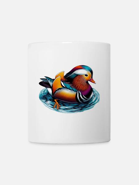 Mandarinente - Tasse - Weiß
