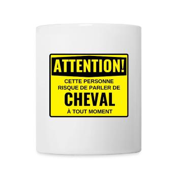 This person talk about horse at any time - Mug - white - Front