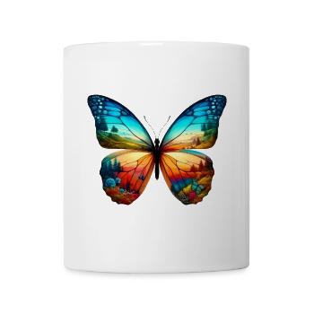 Schmetterling - Tasse - Weiß - Vorne