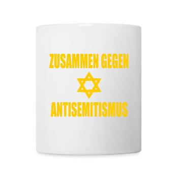 zusammen gegen antisemitismus - Tasse - Weiß - Vorne