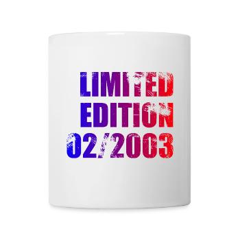 22e anniversaire Edition Limitée 02/2003 - Mug blanc - blanc - Devant